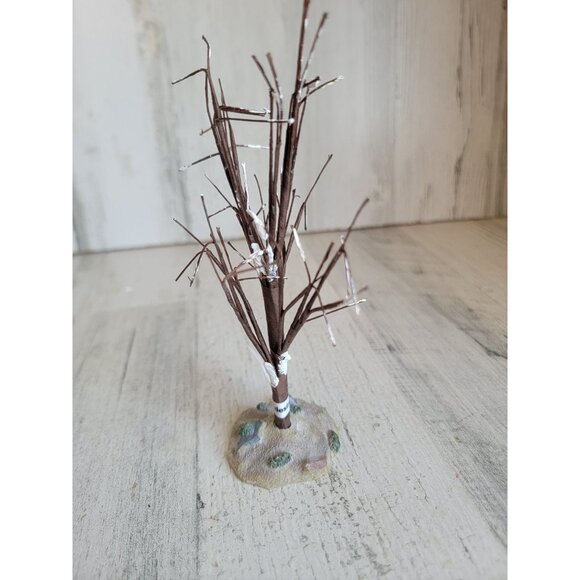 Lemax Tree winter elm snow bare village accessory xmas - Picture 3 of 7